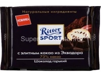 Шоколад Ritter Sport горький с элитным какао из Эквадора