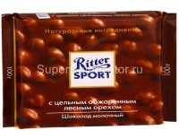 Шоколад Ritter Sport молочный с цельным лесным орехом